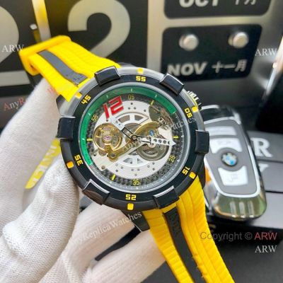 Replica Invicta S1 Rally Automatic Yellow Rubber Strap Men Watch